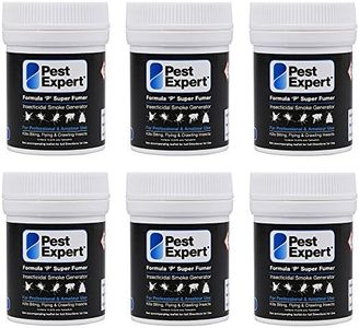 Pest Expert Super Fumer Flea Killer Smoke Bomb (6 x 11g) - Formula 'P' Fogger, Maximum Strength Flea Bomb, Fast-Acting for Effective Control, Professional Strength for Approved Amateur Use