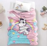 CUTEABLY Baby Girl Blanket (Unicorn)