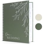 Beautiful Minimalistic Wedding Planner Book and Organizer - Enhance Excitement and Makes Your Countdown Planning Easy - Unique Engagement Gift for Newly Engaged Couples, Future Brides and Grooms