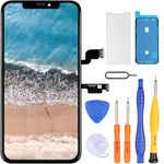 LL TRADER Screen Replacement for iPhone Xs MAX 6.5" LCD Retina FHD Display Touch Screen Digitiser with Repair Tool Kits