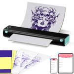 Itari M08F Tattoo Stencil Printer - Tattoo Transfer Machine Thermal Copier with 10pcs Transfer Paper, Bluetooth Stencil Printer for Tattooing, Tattoo Machine Kits Compatible with Phone Ipad & PC