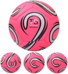 Tussan Sports Toddler Football, Size 2 Kids Lighter-weight Soccer Mini Ball for Age 2 3 4 5 6 Years Old Boys/Girls Toys Christmas, Birthday Gift - Garden Game, Indoor/Outdoor ball (Size 2, Pink)