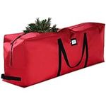 ZOBER Artificial Christmas Tree Storage Bag - Fits Up to 7.5 Foot Holiday Xmas Disassembled Trees with Durable Reinforced Handles & Dual Zipper - Waterproof Material