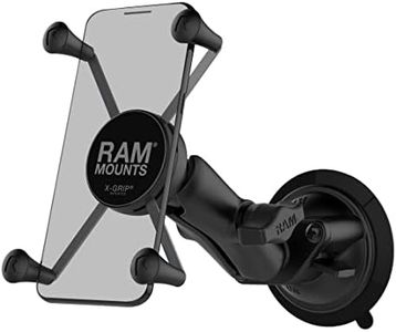 RAM Mounts (RAM-B-166-UN10U) Twist Lock Suction Cup Mount with Universal X-Grip Iv Large Phone/Phablet Holder