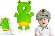 SHOPTOSHOP Baby Safety Helmet Infant Toddler Helmet,No Bump Safety Head Cushion Bumper Bonnet Adjustable Protective Cap Child Safety Hat Running Walking (Combo-Frog-Jungle-Green Helmet)