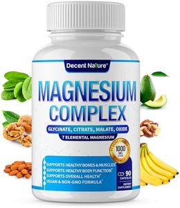 Magnesium Complex 7 Elemental Magnesium Supplement 1000mg – Magnesium Glycinate, Citrate, Malate, Taurate, Oxide, Aspartate, Orotate Non-GMO 90 Capsules