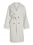 Vila Women's ndra L/S Coat/Su Long, Super Light Natural melan, 12