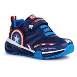 Geox J Bayonyc Boy Sneaker, Navy Red, 11.5 UK Child