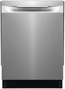 Frigidaire 24 in. Top Control Built-in Tall Tub Dishwasher in Stainless Steel with 5-Cycles 49dBA and Hybrid Tub FDHP4336AS