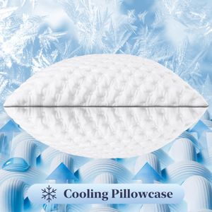 BedStory Shredded Memory Foam Pillows, Pack of 2 – Cooling, Hypoallergenic, 50x75cm