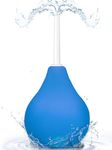 224ML Douche Enema kit Silicone, Reusable Enema for Constipation Cleaner for Men Women (Blue)