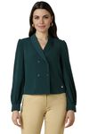 Allen Solly Women's Regular Fit Shirt (AHTSWRGP804273_Dark Green