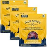 Dick Duff's Organic Jerky - Made in Canada Beef Jerky - 29g of Protein per Serving - Certified Organic, Non-GMO, Nitrate Free, Keto Friendly, Gluten Free