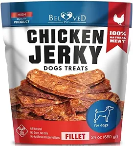 Chicken Jerky Dog Treats 1.5 Lb - Human Grade Pet Snacks & Grain Free Meat - All Natural High Protein Dried Strips - Best Chews for Training Small & Large Dogs - Bulk Soft Pack Made for USA