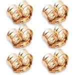 14K Yellow Gold Earring Backs Ear Locking (6 Piece)