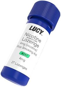 Lucy Nicotine Lozenges 4mg 8 Pack (216 Count, 27 per Bottle), Cleaner Nicotine, Great Taste, Nicotine Alternative, Convenient (Mint)