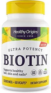 Healthy Origins Biotin 10,000 mcg (USP Grade), 60 Veggie Caps