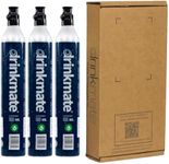 Drinkmate Threaded 60L CO2 Exchange Carbonation Cylinders with Refill Exchange Box, Compatible w/SodaStream (Screw-In), Aarke, Ninja Thirsti, 14.5 Oz, Cartridge Gas Canister Refill (Set of 3)