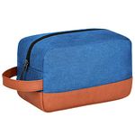 FATMUG Travel Bag -Toiletry Organizer Shaving Kit for Men - Cosmetics Pouch for Women - Royal Blue