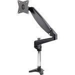 StarTech.com Desk Mount Monitor Arm for Single VESA Display up to 32" or 49" Ultrawide (17.6lb/8kg) - Full Motion Articulating & Height Adjustable - C-Clamp, Grommet - Single Monitor Arm (ARMPIVOTE2)