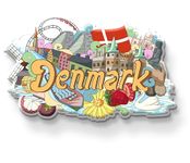 Nivaraprint DENMARK Country Theme Souvenir Wooden Fridge Magnet for Refrigerator - DENMARK Printed Stylish Magnet for Fridge Decoration