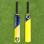 FORTRESS Garden Cricket Bat - Available in 3 Sizes | Ultra-Durable Plastic | Fluro Yellow (Senior (Full Size))