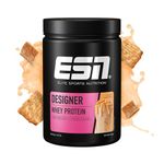 ESN Designer Whey Protein Powder, Cinnamon Cereal, 908 g, 2 lbs, 30 Servings - Muscle Building and Recovery Powder Made in Germany, Laboratory Tested