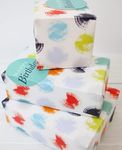 Wrapping Paper 12371A"Male Spot" Gift Wrap Pack with 2 Sheets & 2 Tags, Plastic Free & FULLY RECYCLABLE, multicoloured