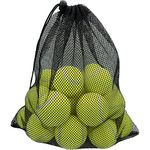 NEXCOV Tennis Balls，24 Packs Beginner Training Bulk Tennis Balls, Dog Play Tennis Balls with Carrying Bag (‎Yellow)