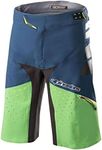 Alpinestars Men's Drop Pro Shorts, Poseidon Blue Summer Green, 30