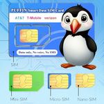 Puffin Smart Data Only SIM Card: for Security Cameras, Trail Cameras, Hunting Cameras, Hotspots, Tablets, No Voice & No Text