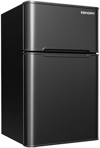 EUHOMY Mini Fridge with Freezer, 3.2 Cu.Ft Mini Refrigerator, Dorm Fridge with 2 Door For Bedroom/Apartment/Office-Food Storage Cooling Drink, Black