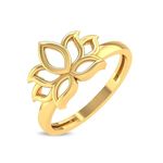 Kisna Lotusia S17 18K Yellow Gold Ring for Women