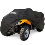 Favoto ATV Cover Waterproof Outdoor - Heavy Duty 4 Wheeler Cover Quad Cover All Weather Dust Rain Sun Protection Windproof Vehicle Cover Compatible with Kawasaki Polaris Yamaha Honda 82.7"