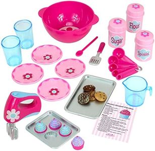 18 Inch Doll Baking Set of 23 Pcs. Fits American Girl Doll Furniture, Mini Doll Food Cookware Set | Doll Sized