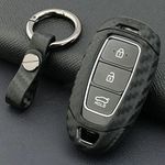 ZYNCUE Car Remote Control Case Key Fob Protective Cover Replacement - Smart Key Fob Ring Case Cover For Hy-undai San-ta Fe Palisade Accent Ko-na Ne-xo I30