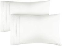 Queen Pillow Cases Set of 2 - Soft, Hotel Quality Pillowcase Covers - Comfy Bedding for Women, Men, Kids & Teens - Machine Washable Pillow Protectors - 2 Piece - Queen Size Antique White Pillow Cover