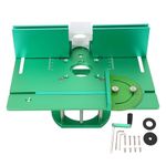 Oumefar Woodworking Router Table Lift System, Adjustable Height Manual, CNC Aluminum Base Plate for Routers