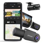 PRONOD 6K Triple Dash Cam for Car Front & Rear + Inside | Sony STARVIS 2 | AI Voice Control | ADAS | GPS Tracking | WiFi App | 24H Parking Mode | 2.45" Display | Supports 512GB | with Mic