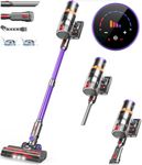 CHEBIO Cordless Vacuum Cleaner, 550W/45Kpa/60Mins Stick Vacuum with LED Display, Wall Mount Charging, Auto Mode & Anti-Tangle Vacuum Cleaners, Lightweight Vacuum for Pet Hair Carpet Hard Floor