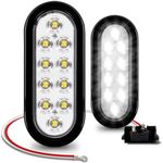 TRUE MODS 2pc 6" White Oval LED Rev