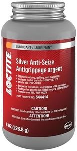 LOCTITE 501000 Silver Anti-Seize Lubricant for Automotive: Heavy-Duty, Temperature Resistant, Petroleum-Based Lubricant Compound | 8 oz Bottle with Brush Top (PN: 501000)