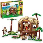 LEGO Super Mario Donkey Kong’s Tree House Expansion Set, Buildable Game with 2 Collectible Super Mario Figures Donkey Kong and Cranky Kong, Fun Birthday Gift for 8-10 Year Old Kids, 71424