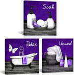 RnnJoile Purple Bathroom Pictures W