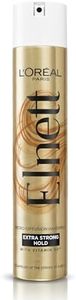 L'Oreal Paris Elnett Extra Strong Hold Hair Spray, gives up to 24H extra strong hold with natural looking shine, feels clean and ready to restyle, 400ml