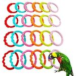 24 Pcs Bird Chewing Toy Parrot Plas