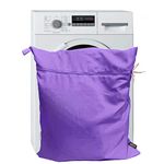 Harrison Howard Pet Washing Bag Dog Cat Horse Hair Laundry Bag for Rug Sheet Boots Pets Laundry Helper Jumbo 48L 78cm x 70cm Light Purple