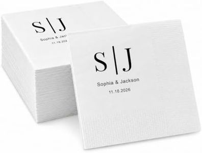 ZOTIMEF Personalized Wedding Cocktail Napkins Engagement Party Decorations
