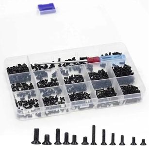 600pcs Laptop Screws, M2 M2.5 M3 Laptop Notebook Computer Screws Set Kit for IBM HP Dell Samsung Sony Toshiba Gateway Acer Lenovo (12 Sizes)