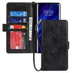 ELTEKER Phone Case for Huawei P30 Pro Wallet Case,[RFID Blocking] Premium Leather Credit Card Holder Magnetic Flip Kickstand Wallet Case for Huawei P30 Pro-Black